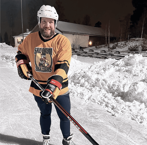 Stian spiller hockey