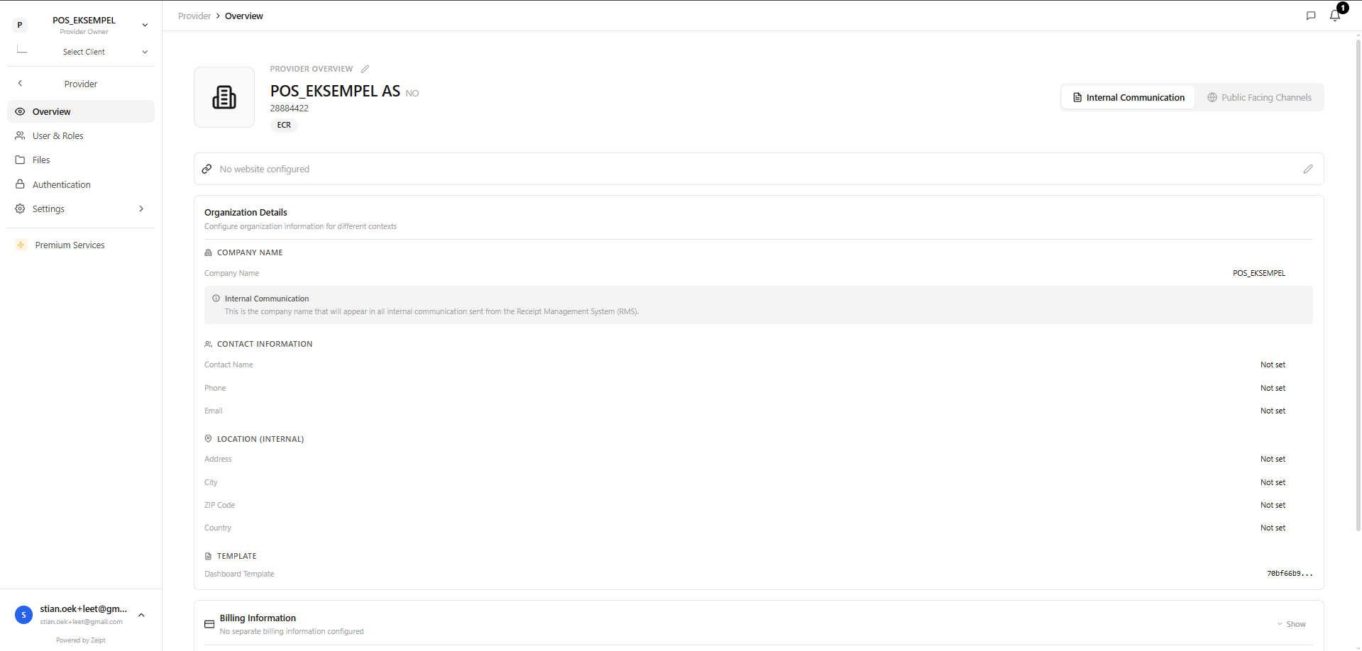 Zeipt Receipt View desktop screenshot 1